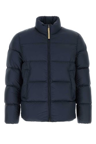 Navy Blue Polyester Down Jacket Piumini - Unisex - Woolrich - Modalova