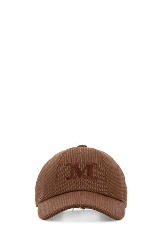 Brown Raffia Circense Baseball Cap Cappelli E Fasce Per Capelli - Women - Max Mara - Modalova