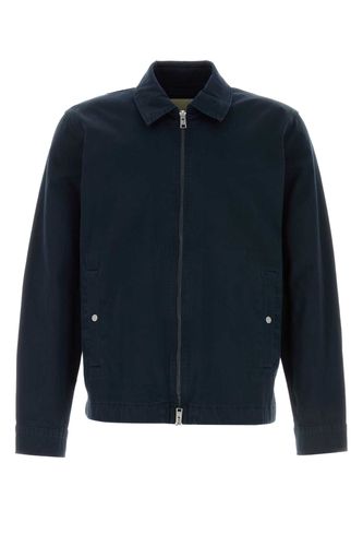 Midnight Blue Stretch Twill Jacket Exterior: Cotton Elastane Giubbini - Men - Woolrich - Modalova