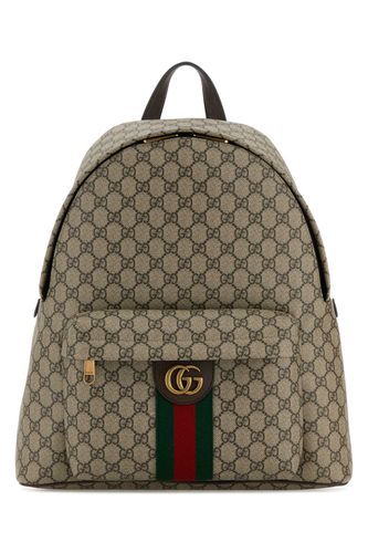 Printed Canvas Medium Ophidia Backpack T Polyurethane Polyamide Zaini - Men - Gucci - Modalova