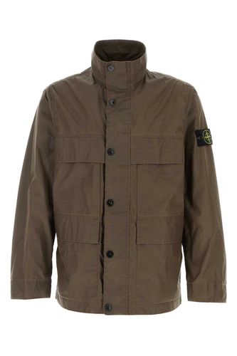 Mud Polyester Blend Jacket Exterior: Cotton Giubbini - Men - Stone Island - Modalova