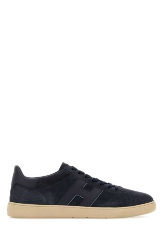 Navy Blue Suede Sneakers - Men - Hogan - Modalova