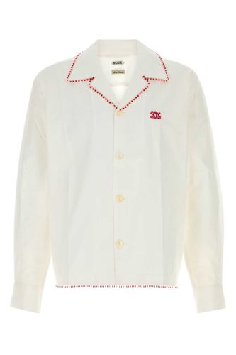 White Poplin Shirt Exterior: Cotton Camicie - Men - Bode - Modalova