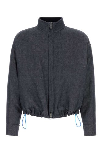 Fendi Dark Blu Giubbini - Fendi - Modalova