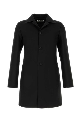 Wool Blend Coat Exterior: Virgin Silk Cappotti - Men - Jil Sander - Modalova