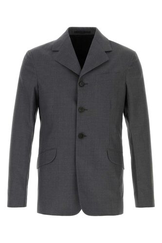 Graphite Wool Blazer Giacche E Gilet - Men - Jil Sander - Modalova
