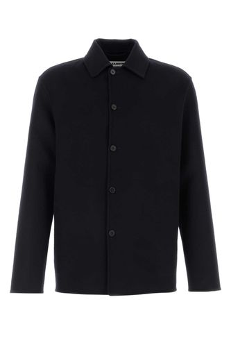 Midnight Blue Wool Blend Shirt Camicie - Men - Jil Sander - Modalova