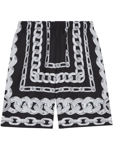 Versace Medusa Chain Silk Shorts - Versace - Modalova