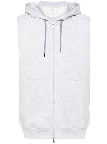 Cotton Blend Sleeveless Hooodie - Brunello Cucinelli - Modalova