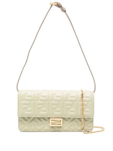 Baguette Leather Wallet On Chain - Fendi - Modalova