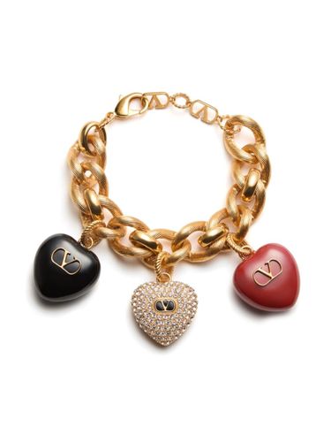 VIP【関税送料無料】希少 VALENTINO GARAVANI COEUR BRACELET VALENTINO GARAVANI Heart Padlock & Key Bracelet W/Box AT