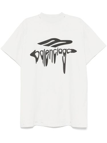 B Liquified Cotton T-Shirt - Balenciaga - Modalova