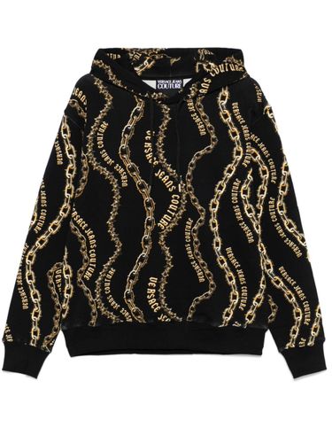 Hooded Sweatshirt With Print - VERSACE JEANS COUTURE - Modalova