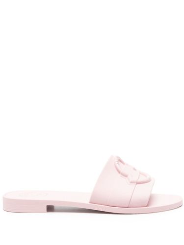 Moncler Logo Pool Slides - Moncler - Modalova