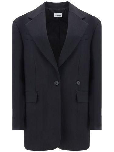 Wool Single-Breasted Blazer Jacket - Parosh - Modalova