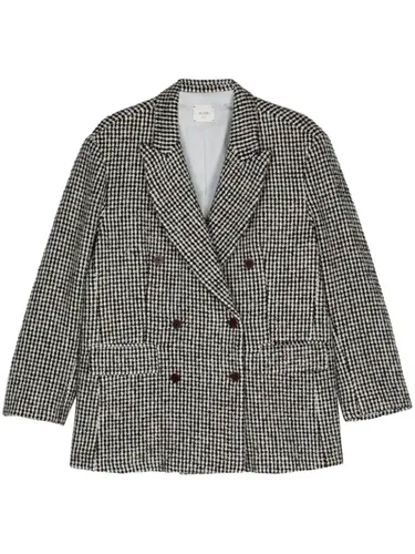 Wool Blend Double-Breasted Coat - Alysi - Modalova