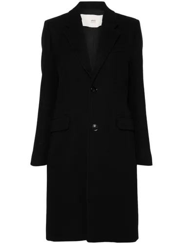 Ami Paris Wool Single-Breasted Coat - Ami Paris - Modalova