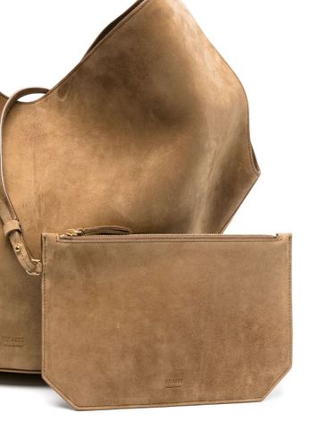 Lotus Medium Leather Shoulder Bag - KHAITE - Modalova
