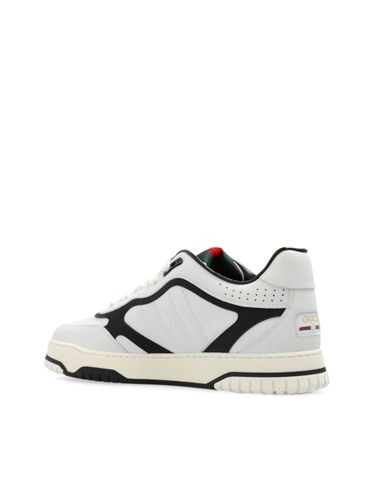 GUCCI- Re-web Leather Sneakers - Gucci - Modalova
