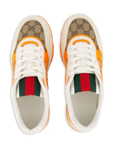 GUCCI- Re-web Leather Sneakers - Gucci - Modalova