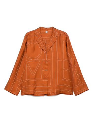 TOTEME Monogram Silk Shirt - TOTEME - Modalova