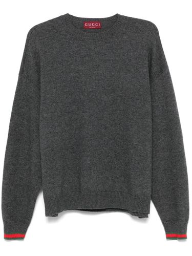 Gucci Web Detail Wool Sweater - Gucci - Modalova