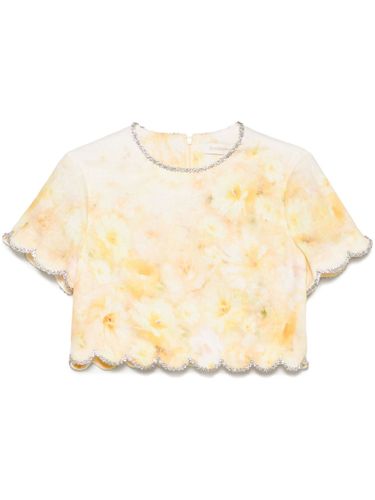 Zimmermann Crush Printed Linen Top - Zimmermann - Modalova