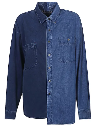E. L.V. DENIM Denim Cotton Shirt - E.L.V. DENIM - Modalova