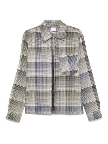 Checked Cotton Shirt Jacket - PS PAUL SMITH - Modalova