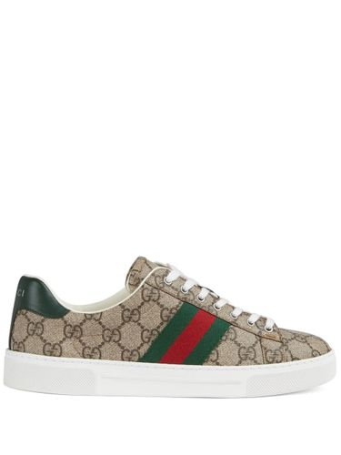 Gucci Ace Web Detail Sneakers - Gucci - Modalova