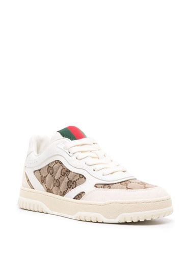 GUCCI- Re-web Leather Sneakers - Gucci - Modalova