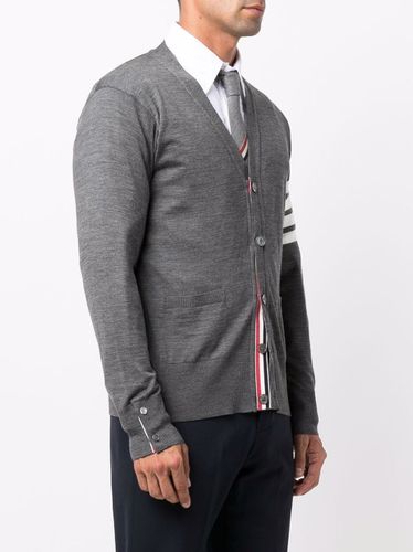 THOM BROWNE- 4bar Wool Cardigan - Thom Browne - Modalova