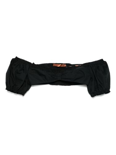 Lace Detail Cotton Top - Ermanno Scervino - Modalova