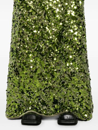 GANNI- Velvet Sequined Skirt - GANNI - Modalova