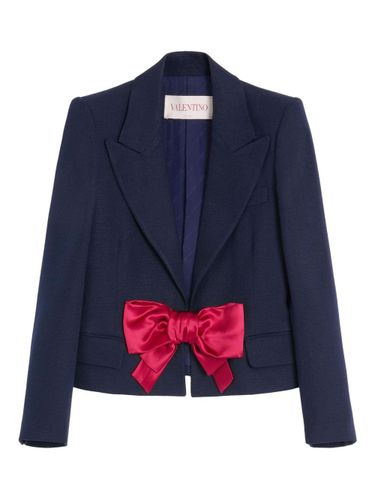 Bow Single-Breasted Jacket - Valentino - Modalova