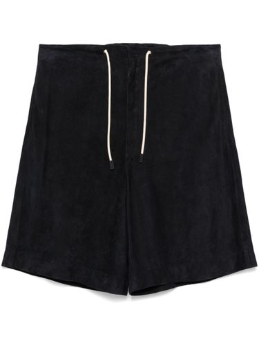 Leather Bermuda Shorts - Emporio Armani - Modalova