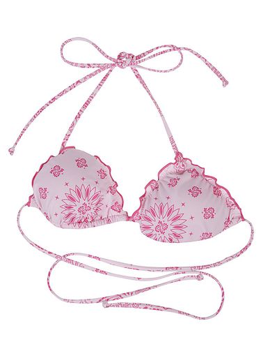 Bandana Print Triangle Bikini Top - MC2 Saint Barth - Modalova