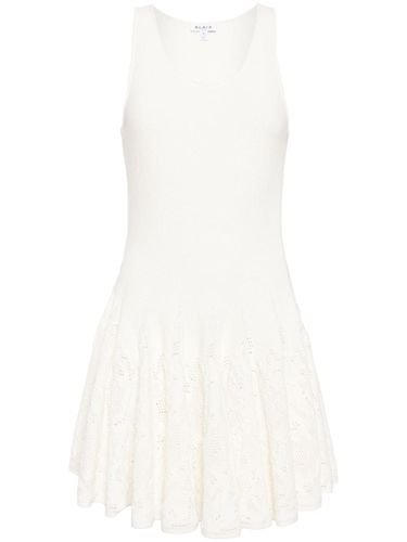 Alaia Cotton Lace Skater Dress - Alaia - Modalova