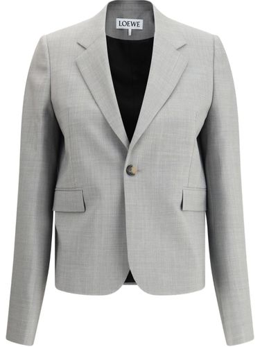 Loewe Wool Single-Breasted Jacket - Loewe - Modalova