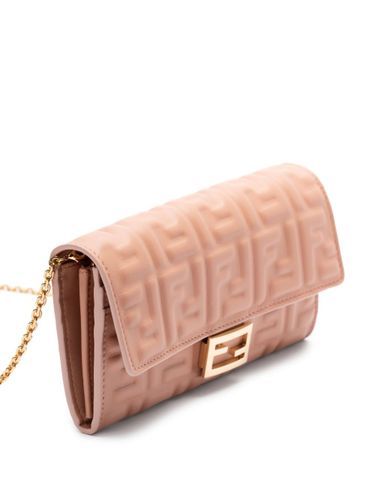 Baguette Leather Wallet On Chain - Fendi - Modalova
