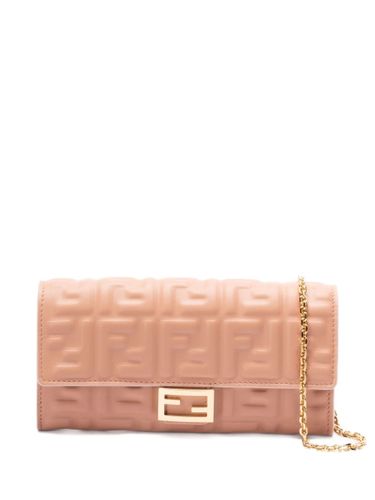 Baguette Leather Wallet On Chain - Fendi - Modalova