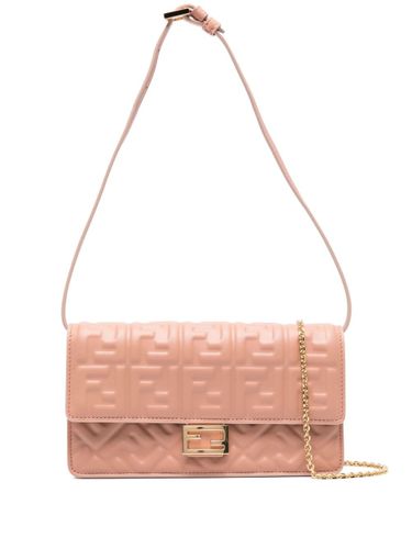 Baguette Leather Wallet On Chain - Fendi - Modalova