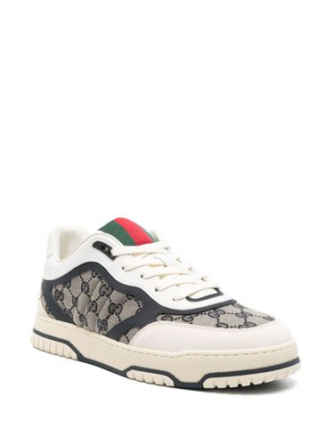 GUCCI- Re-web Leather Sneakers - Gucci - Modalova