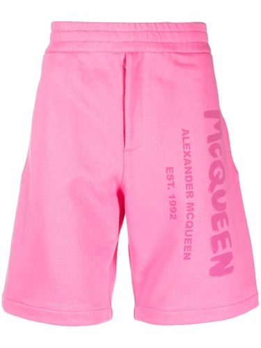 Logo Cotton Shorts - Alexander McQueen - Modalova