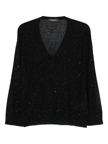 Wool V-Necked Sweater - Fabiana Filippi - Modalova