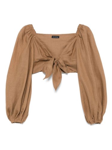 ACTUALEE Linen Top - ACTUALEE - Modalova