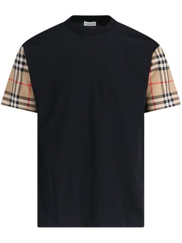 Burberry Check Motif Cotton T-Shirt - Burberry - Modalova