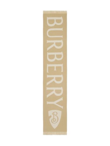 Burberry Logo Wool Scarf - Burberry - Modalova