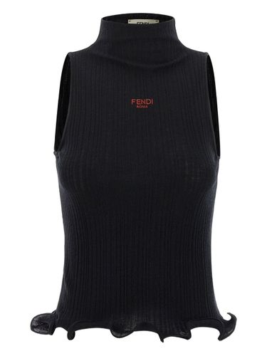 Fendi Wool Turtle-Neck Top - Fendi - Modalova