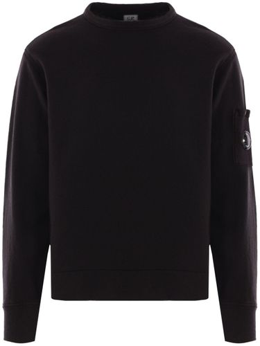 Logo Cotton Crewneck Sweatshirt - C.P. COMPANY - Modalova